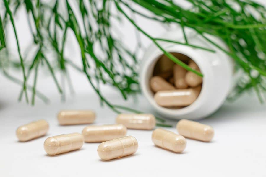 Cápsulas herbales para suplementos dietéticos